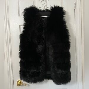 Faux fur vest